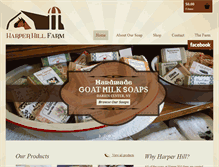 Tablet Screenshot of harperhillfarm.com